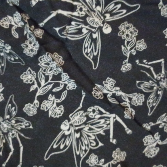 Hot topic COSMIC AURA SKELETON FAIRY LACE THIN STRAPS ZIP CLOSURE HANKY HEM - Picture 17 of 17